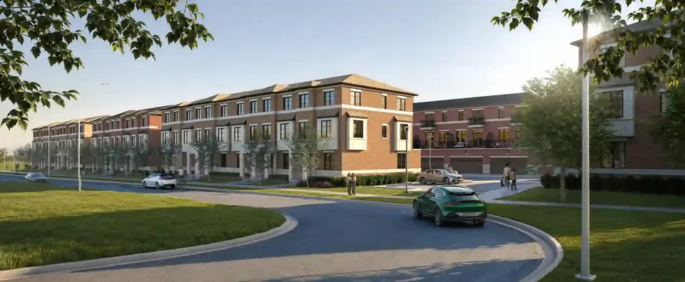 Streetscape of the Elements community